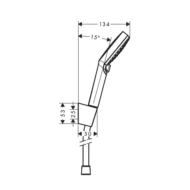 Set de cada-dus Hansgrohe, Crometta Vario / Porter, furtun 160 cm